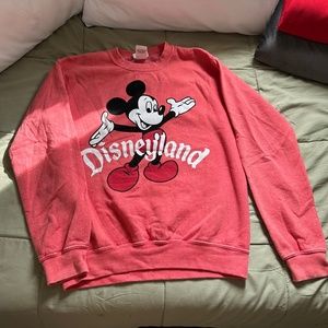 Pink Retro Disney Crewneck Sweatshirt (Small) - Disneyland